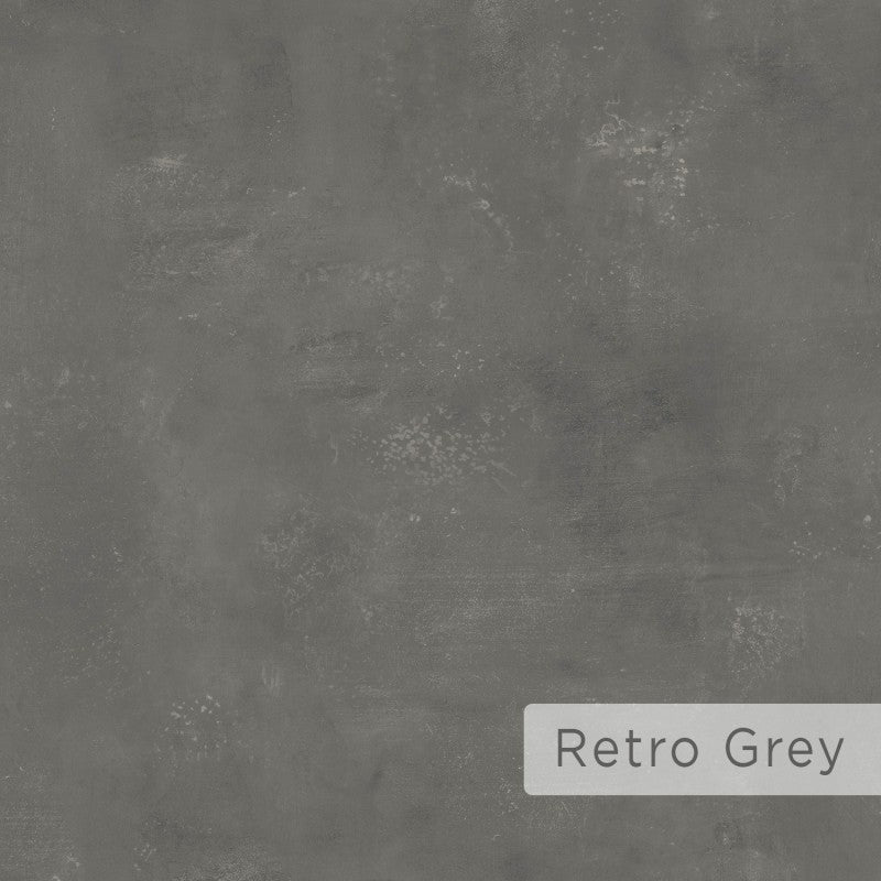 Tavolo rettangolare allungabile 120x80 struttura antracite e piano retro grey Monster