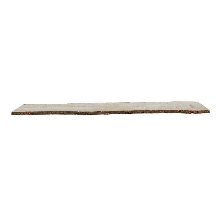 Onlywood Tavola legno grezzo con corteccia Spessore 30 mm- 1200 x 300-350 mm - Legno Abete
