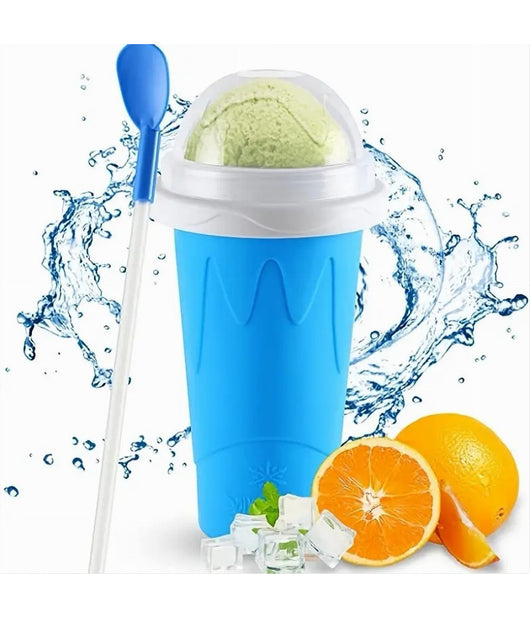 Tazza 300 Ml Da Spremere Gelatiera Surgelata In Silicone Granite Frullati Frappè         