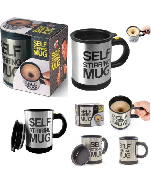 Tazza Automescolante Termica Self Stirring Mug Miscela Schiuma Caffè Idea Regalo         