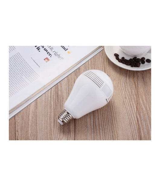 Telecamera Lampadina Hd 360° Hd Wifi P2p Ir 960p Gestibile Da App Android Ios         