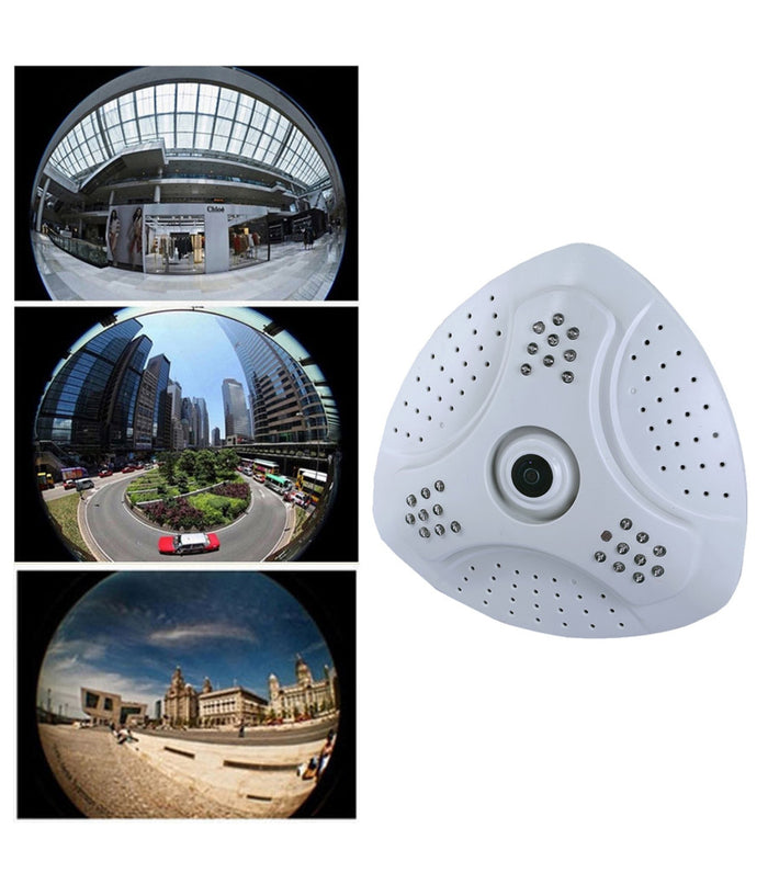 Telecamera Panoramica Fish Eye 360° Gradi Digitale Ahd Led Grandangolo Soffitto         