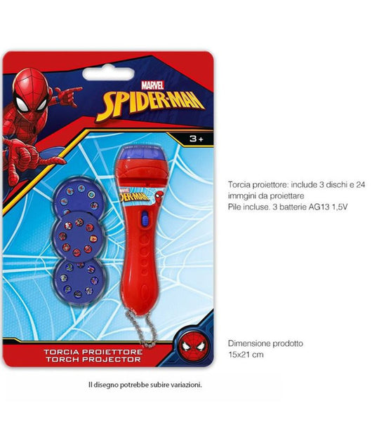 Torcia Proiettore Spider Man 24 Immagini Da Proiettare Gioco Bambini Uomo Ragno         