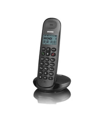 Telefono Cordless Brondi Lotus Bianco Nero Retroilluminato Con Sveglia Vivavoce         