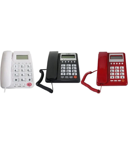 Telefono Fisso Con Tasti Grandi Per Casa Hotel Display Calcolatrice Fo-85011 Cid         