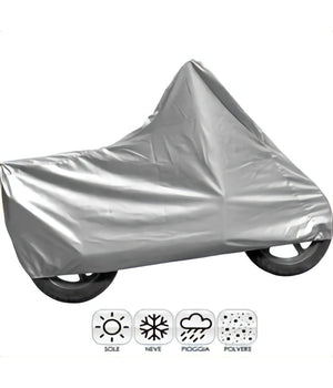 Telo Coprimoto Scooter Grigio 205x105x125 Xl Cover Copri Moto Anti Pioggia Neve         