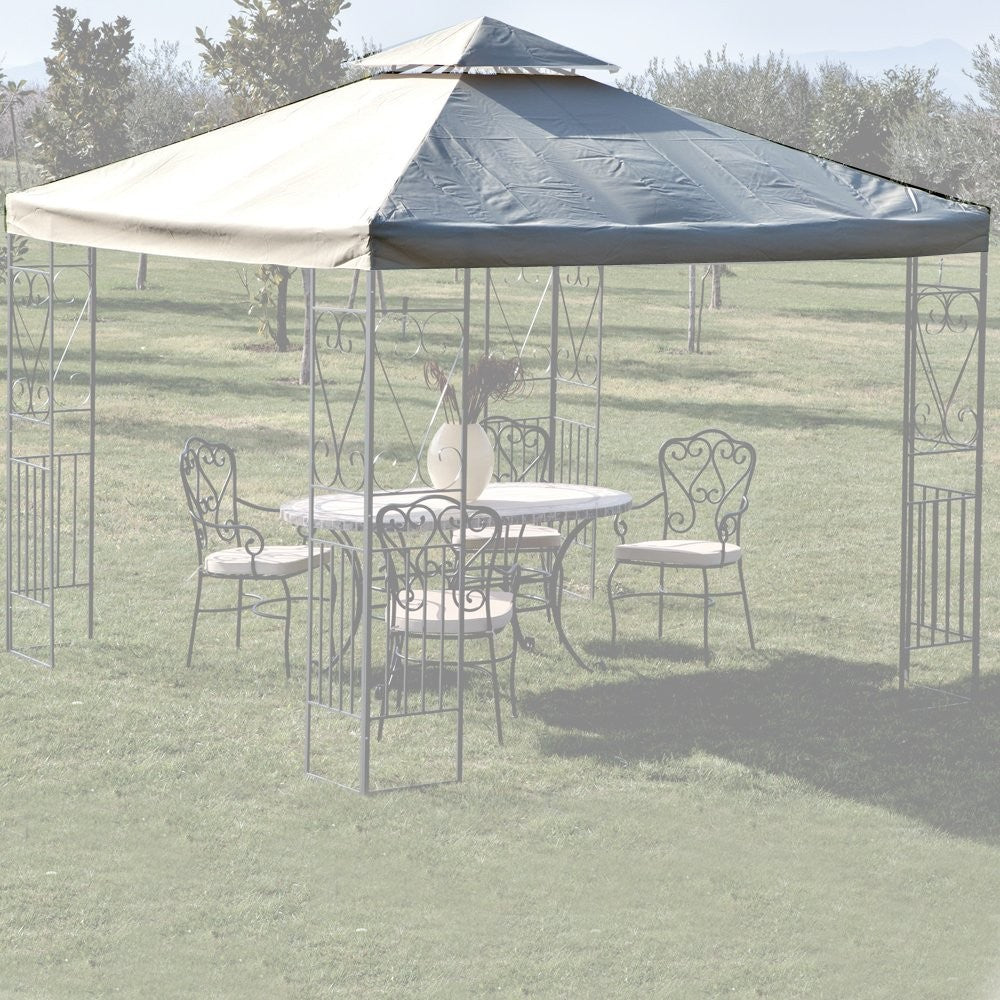 Telo di ricambio GAZEBO 3x3mt con airvent colore bianco - HDcasa