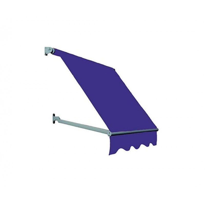 Tenda da Sole a Caduta Tempotest Parà, Bracci Sporgenza 80 cm, Largh. 2,4 Metri, Col. Rosa 25/15 per Finestre e Vetrine