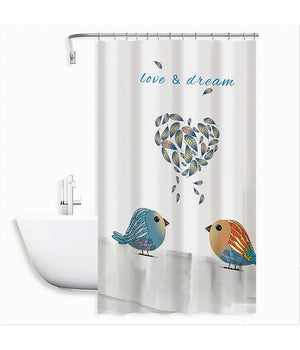 Tenda Doccia Antimuffa Love Dream Impermeabile 180x180 Cm Con Anelli Bagno 79216         