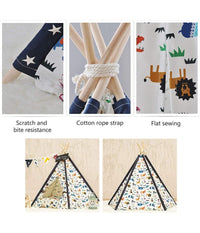 Tenda Per Cani Gatti Rimovibile Lavabile Con Morbido Cuscino In Tela 60x60x90cm         