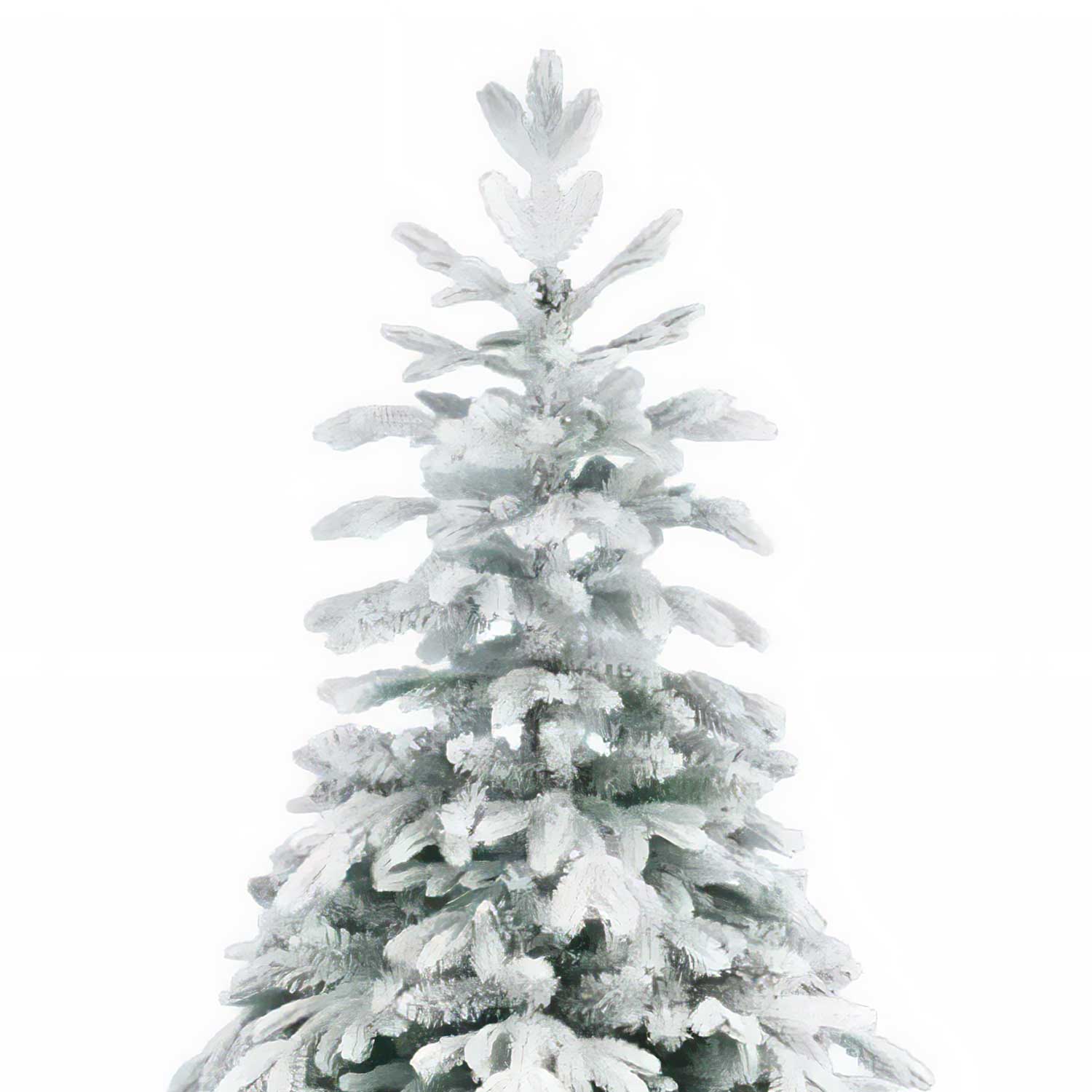 Courmayeur - Albero di Natale innevato effetto realistico in PE e PVC ø157x240H, 1598 rami