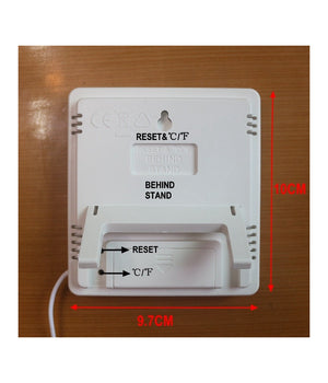 Termometro Igrometro Digitale Temperatura Umidita' Ora Data Casa Htc-2 Con Sonda         