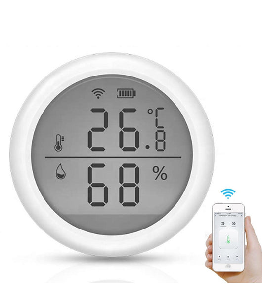 Termometro Smart Wifi Sensore Temperatura Umidita App Ifttt Smart Life Alexa Google         