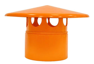 Testa esalatore  in pvc : Colore - Arancio, Diametro - 82