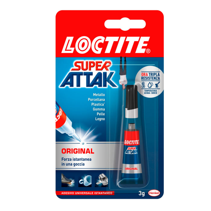 Loctite super attak original liquido blister da 3 gr