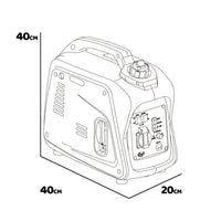 Thor 1200 - Generatore di Corrente Digitale ad Inverter Silenziato con Motore OHV 4 Tempi Gruppo Elettrogeno a Risparmio energetico