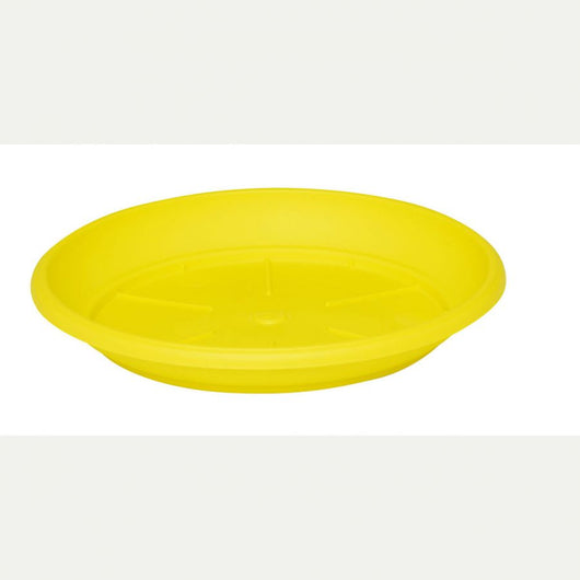 Piatto per vaso similcotto diametro 25 colore giallo