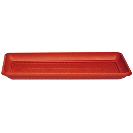 Piatto per fioriera similcotto terracotta cm60x32