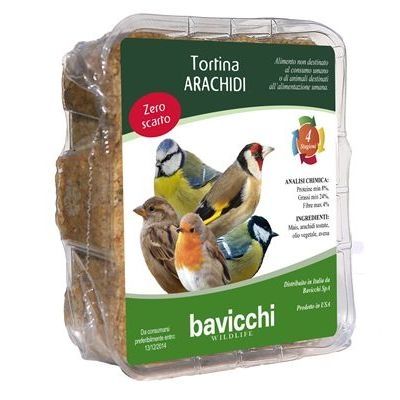 Tortina arachidi 315gr wildbird bavicchi