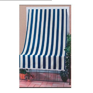 Tenda sole per porta con anelli riga blu l. 140 h. 250