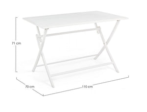 Tavolo pieghevole elin 110x70 bianco