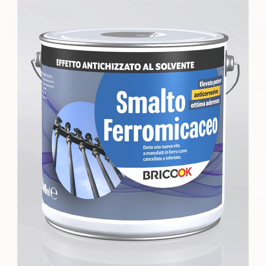 Smalto ferromicaceo ml 2500 1704 grigio argento scuro