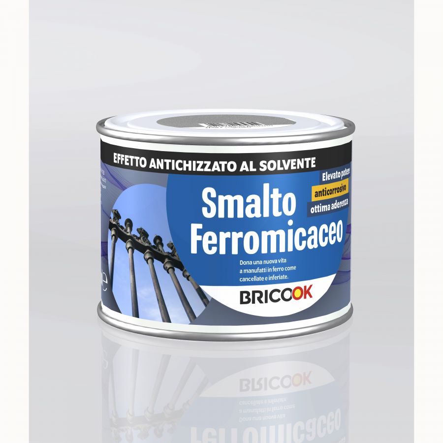 Smalto ferromicaceo ml 500 1704  grigio argento scuro