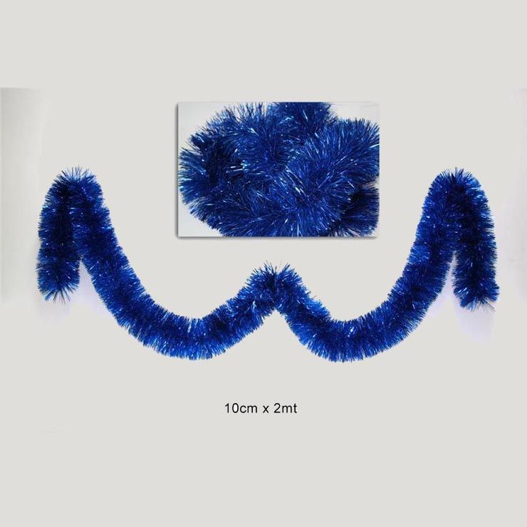 Filo addobbo blu 10cm x 2mt in pvc