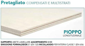 Foglio pioppo sez. 300x1200x10