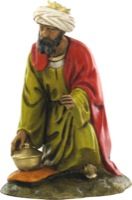 Re magio gaspare per presepe da 12 cm