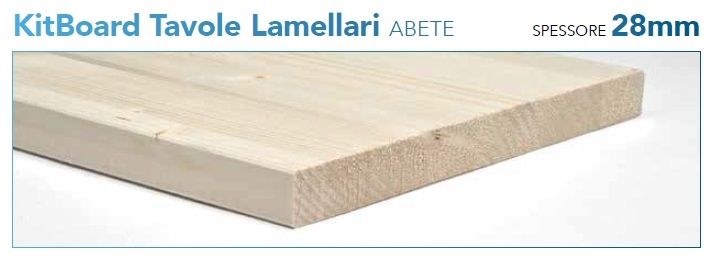 Tavola lamellare 28x1000x300