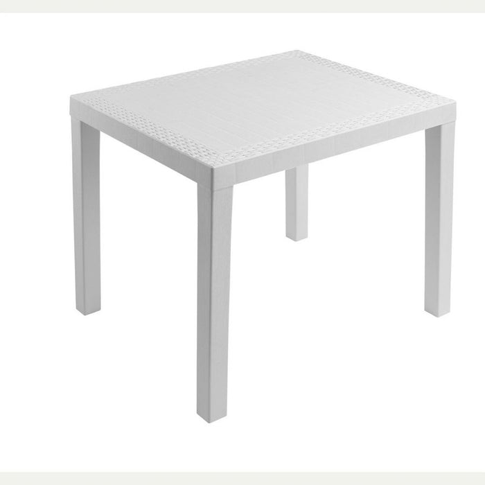 Tavolo rettangolare poker bianco 78x65x72h