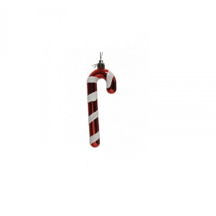 Bastonicno natale rosso/bianco h.12cm