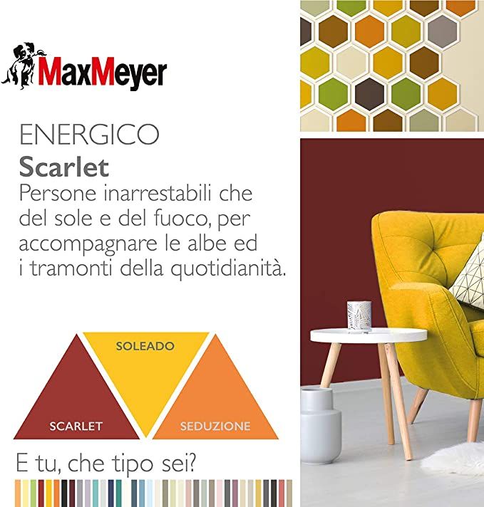 Pittura murale home color scarlet 0,750 lt