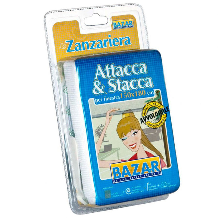 Attacca e stacca per finestra bianca 150x180