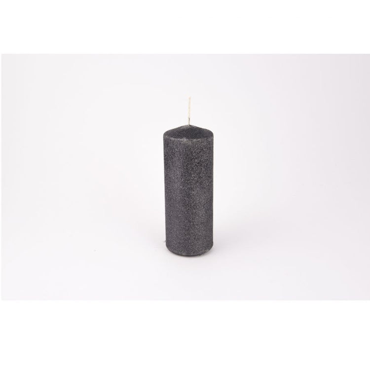 Candela pillar "  glitter " graphite