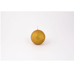 Candela sfera "  glitter " oro