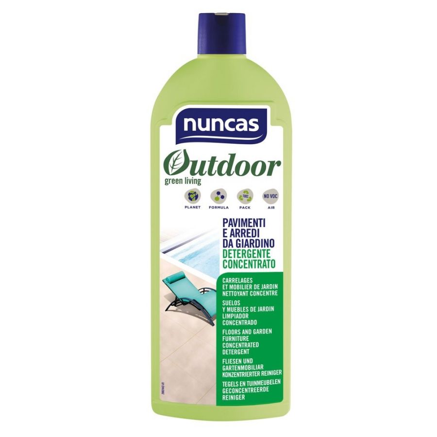 Outdoor detergente concentrato 1 lt pavimenti ed arredi bio nuncas