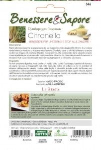 Sementi citronella benessere&sapore