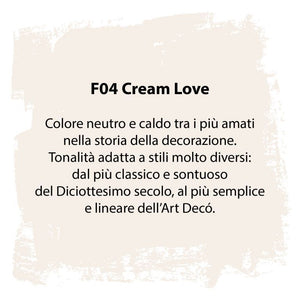 Fleur chalky colore opaco effetto gesso 750 ml f04 cream love