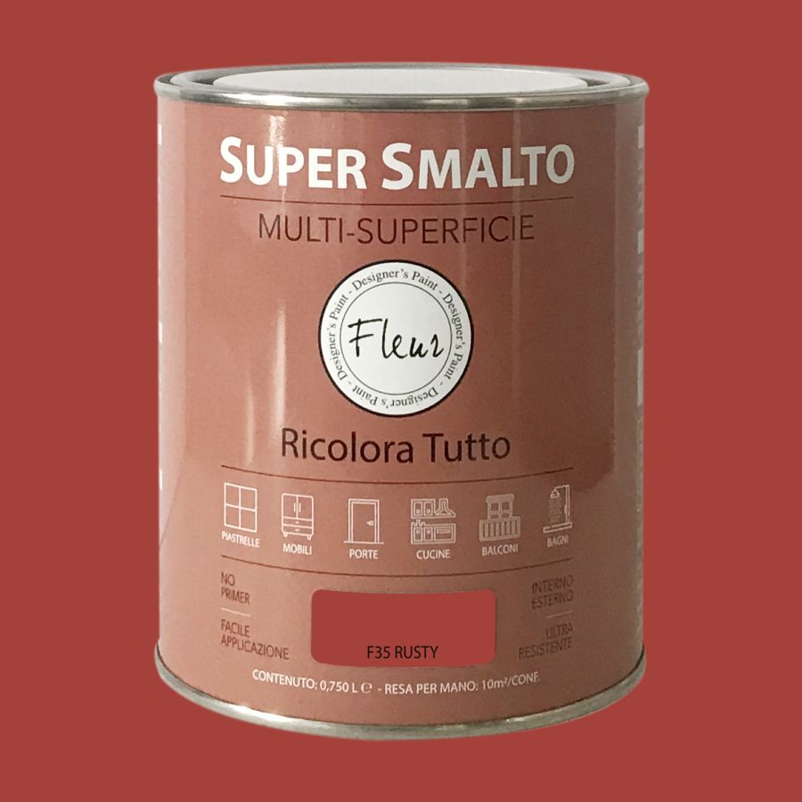 Fleur super smalto multi-superficie 750ml f35 rusty