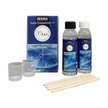 Fleur resina 1:1 super trasp a+b 240ml