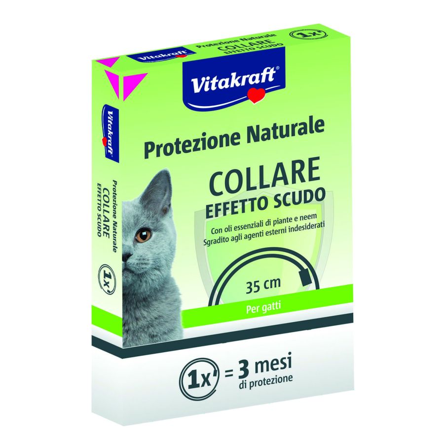 Collare antiparassitario effetto scudo per gatti