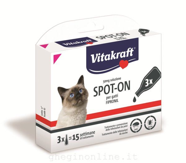 Repelt - spot on fipronil per gatti 3 x 0,50 ml