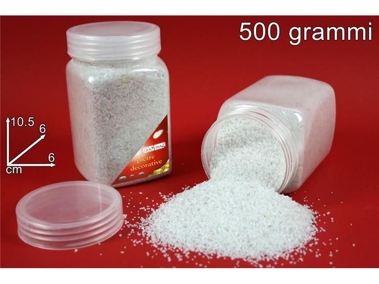 Barattolo sabbia bianca gr 500 per presepe