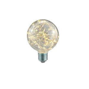 Lampadina clear design gocce led bianco caldo