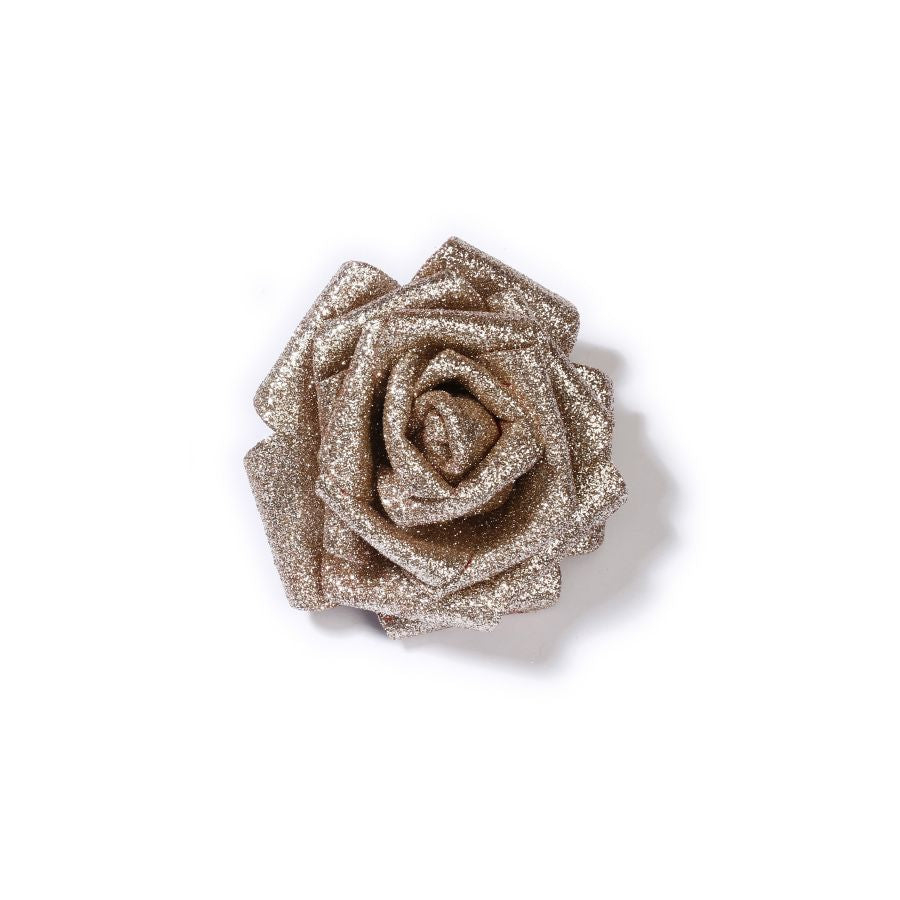 Rosa in pvc 7,5 cm con clip