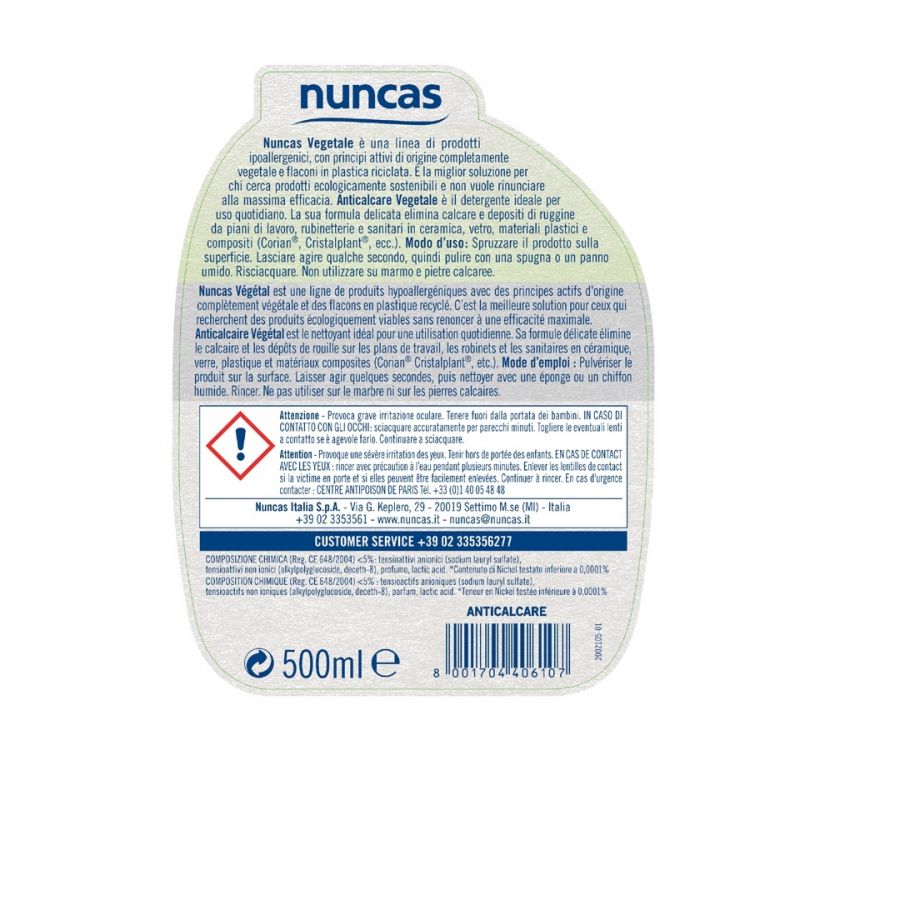 Anticalcare 500 ml bio nuncas