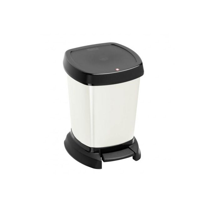 Pattumiera con pedale per bagno 6 lt. paso bianco