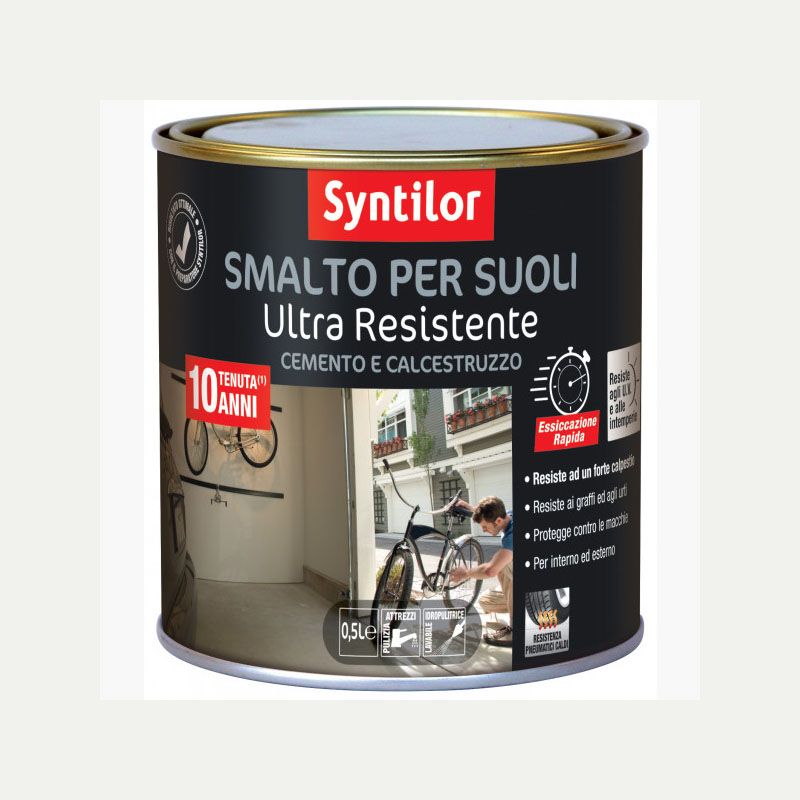 Smalto suoli cem.acciaio 0.5 cl